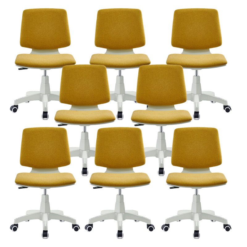 Modern Desk Chair Fabric Low Back Conference Chair with Wheels