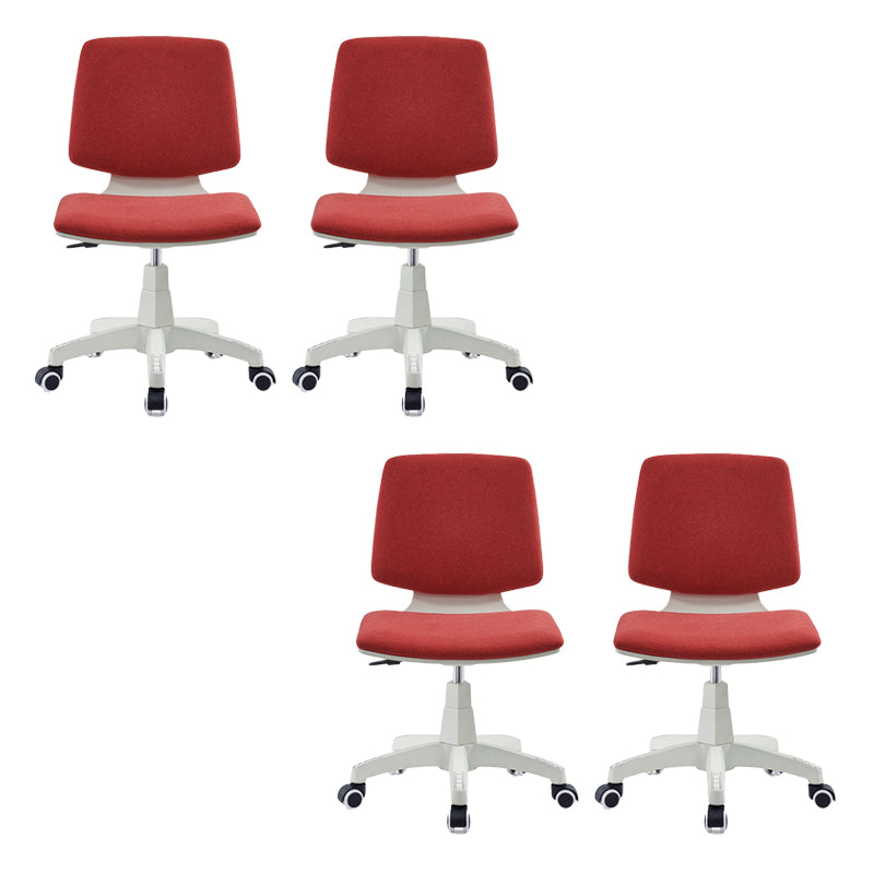 Modern Desk Chair Fabric Low Back Conference Chair with Wheels