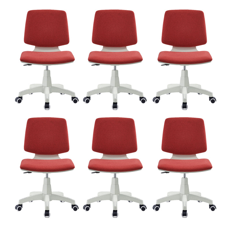 Modern Desk Chair Fabric Low Back Conference Chair with Wheels