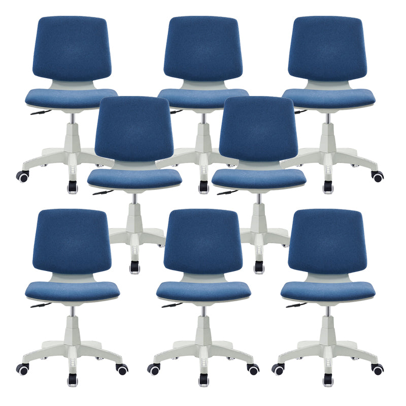 Modern Desk Chair Fabric Low Back Conference Chair with Wheels