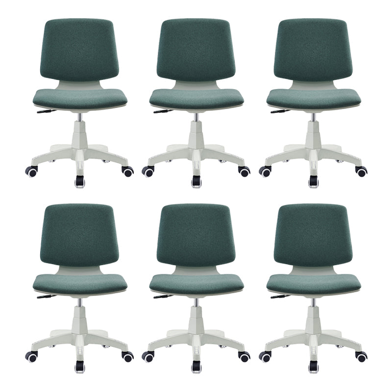 Modern Desk Chair Fabric Low Back Conference Chair with Wheels