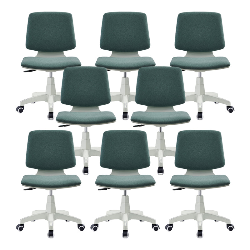 Modern Desk Chair Fabric Low Back Conference Chair with Wheels