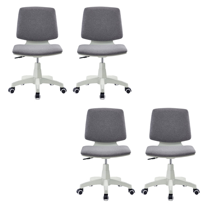 Modern Desk Chair Fabric Low Back Conference Chair with Wheels