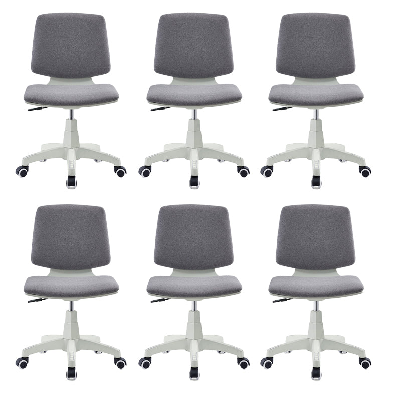 Modern Desk Chair Fabric Low Back Conference Chair with Wheels