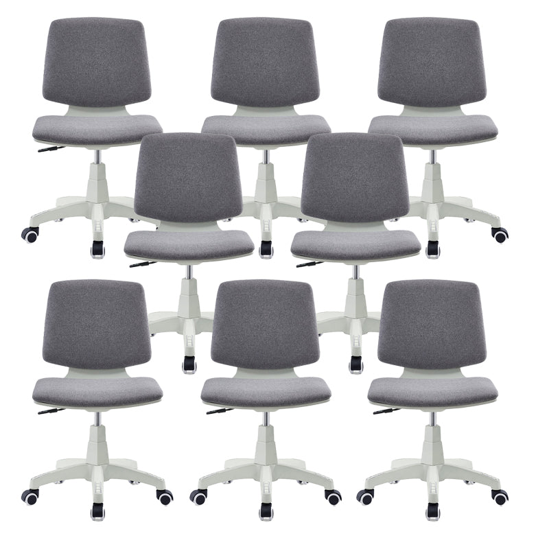 Modern Desk Chair Fabric Low Back Conference Chair with Wheels