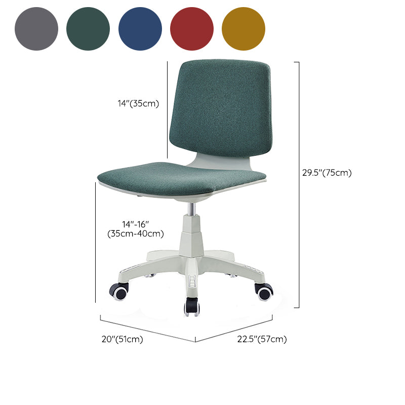 Modern Desk Chair Fabric Low Back Conference Chair with Wheels