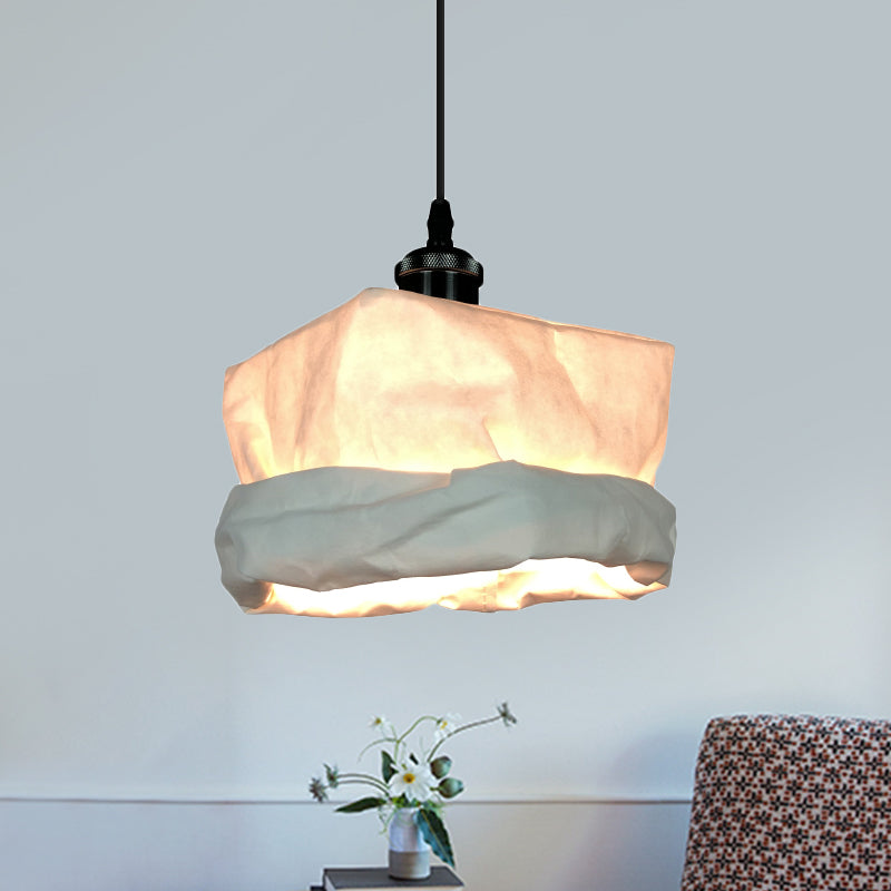 Luce a ciondolo a goccia simile a un sack Light moderno Kraft Kraft LAMPAGNO LED AFFITTO LED in bianco