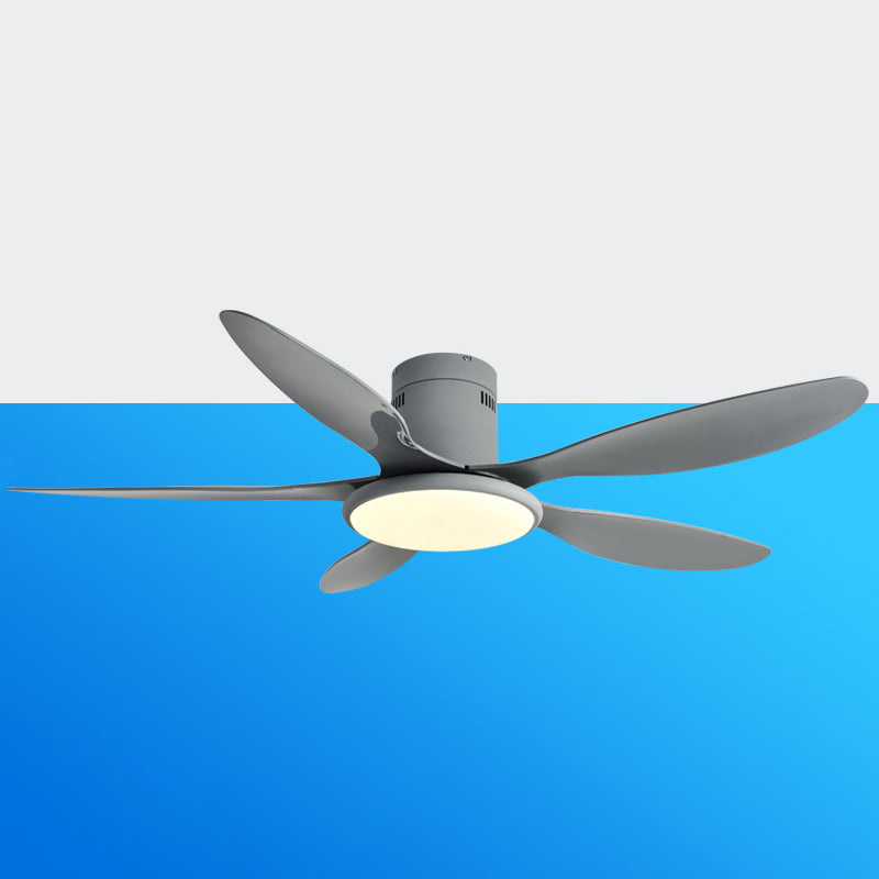 Minimalism LED Ceiling Fan 5-Blade Fan Lighting for Dining Room