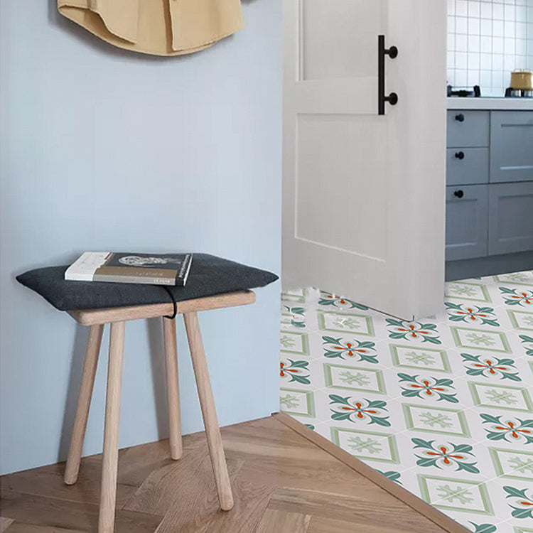 Patterned Singular Tile Ceramic Floor Tile with Square Shape