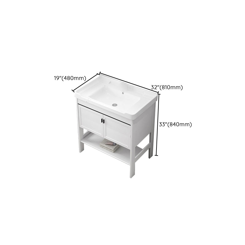 Freestanding Bathroom Sink Vanity Glam Single-Sink Bathroom Vanity