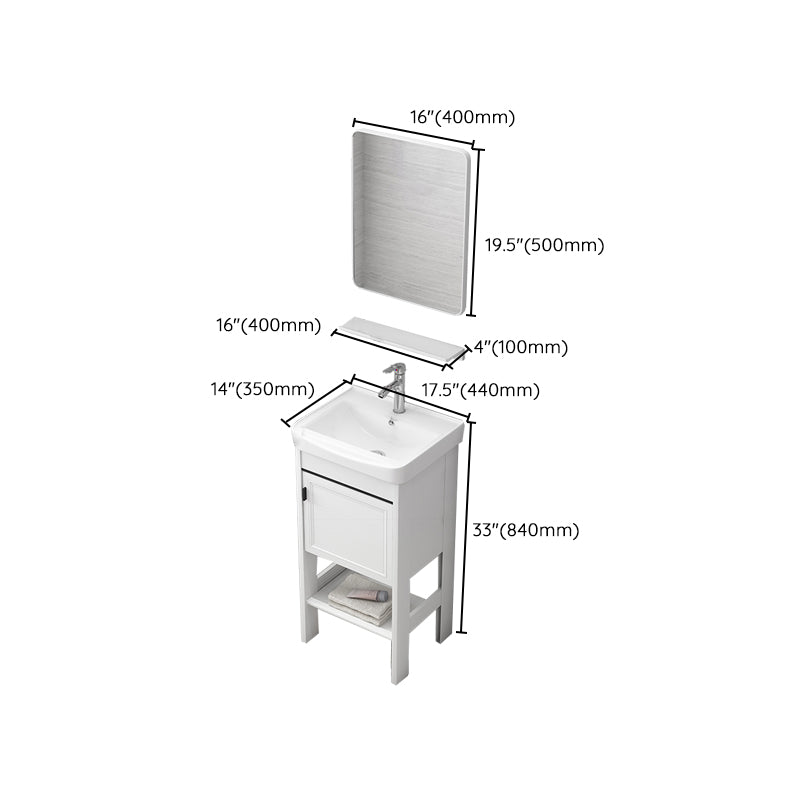 Freestanding Bathroom Sink Vanity Glam Single-Sink Bathroom Vanity