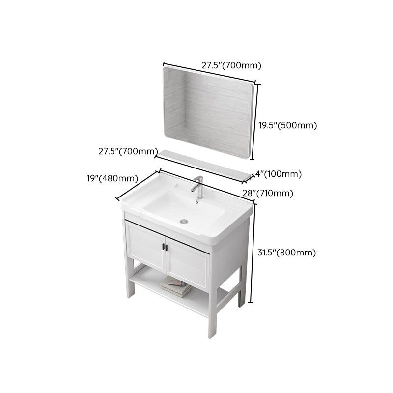 Freestanding Bathroom Sink Vanity Glam Single-Sink Bathroom Vanity