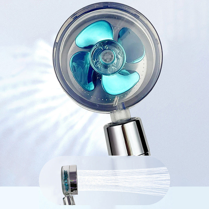 Modern Round Handheld Shower Head Rain Spray Head in Plastic