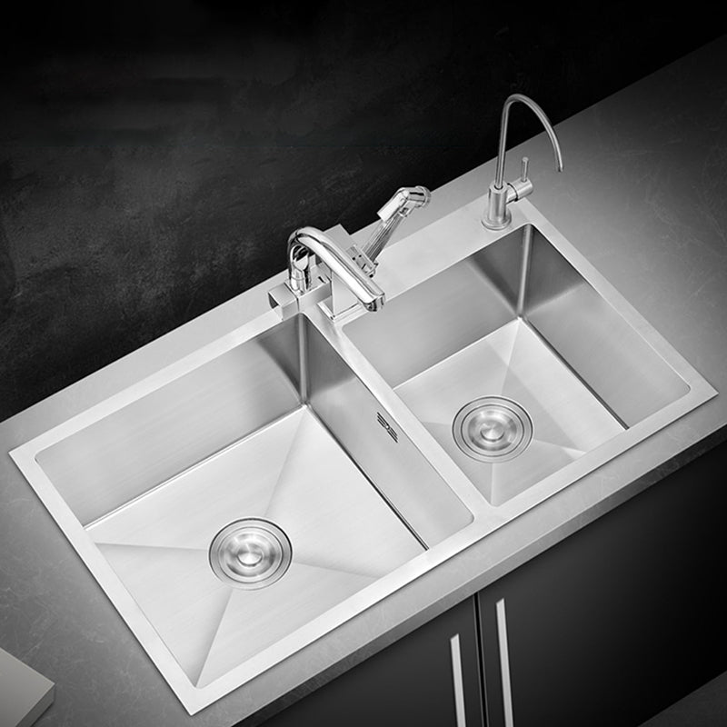 Single Bowl Kitchen Sink Stainless Steel Sink with Soap Dispenser