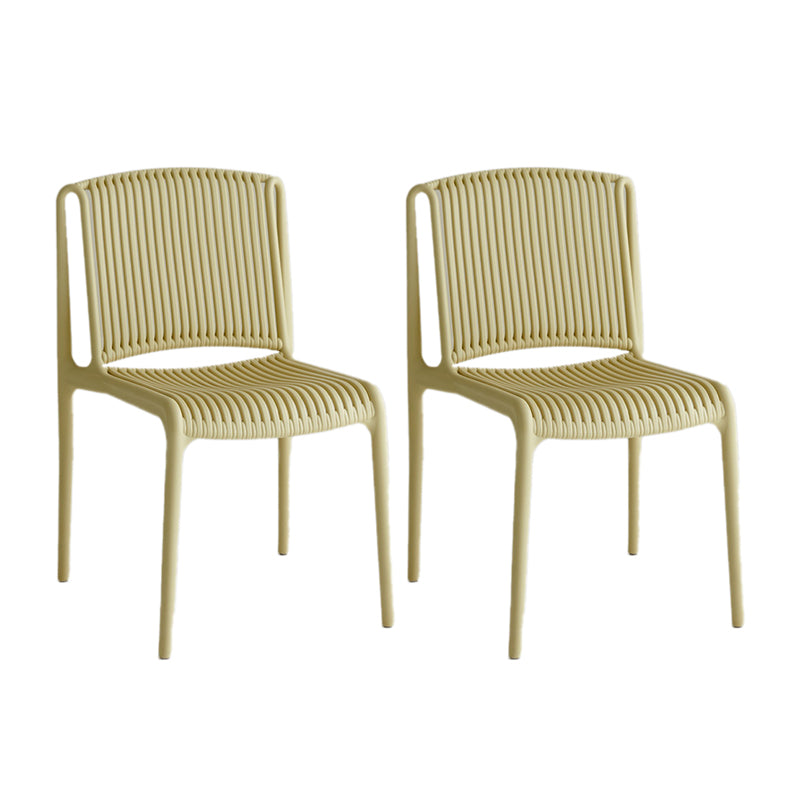 Plastic Outdoors Dining Chairs Stacking Indoor-Outdoor Chair