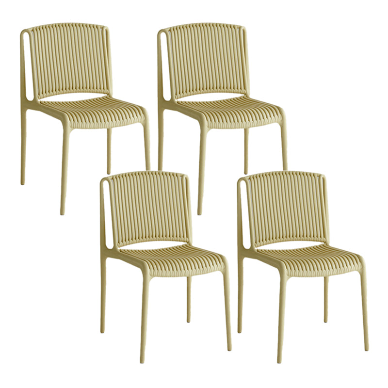 Plastic Outdoors Dining Chairs Stacking Indoor-Outdoor Chair