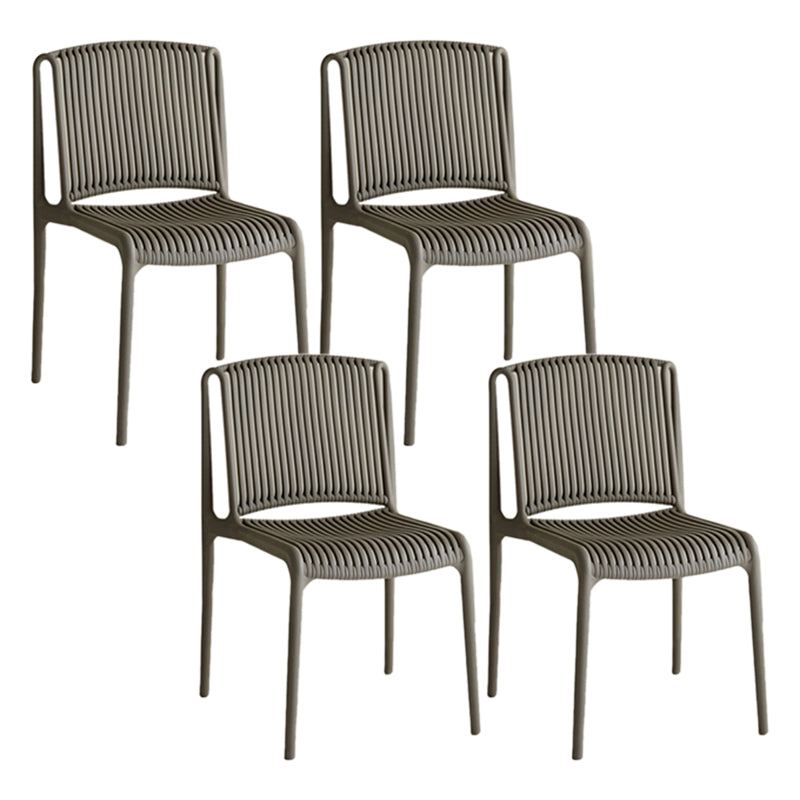 Plastic Outdoors Dining Chairs Stacking Indoor-Outdoor Chair