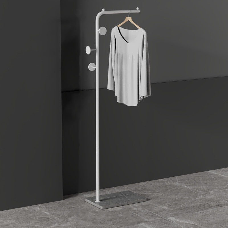 Luxurious Coat Rack Metal Solid Color Coat Rack with Marble Bottom