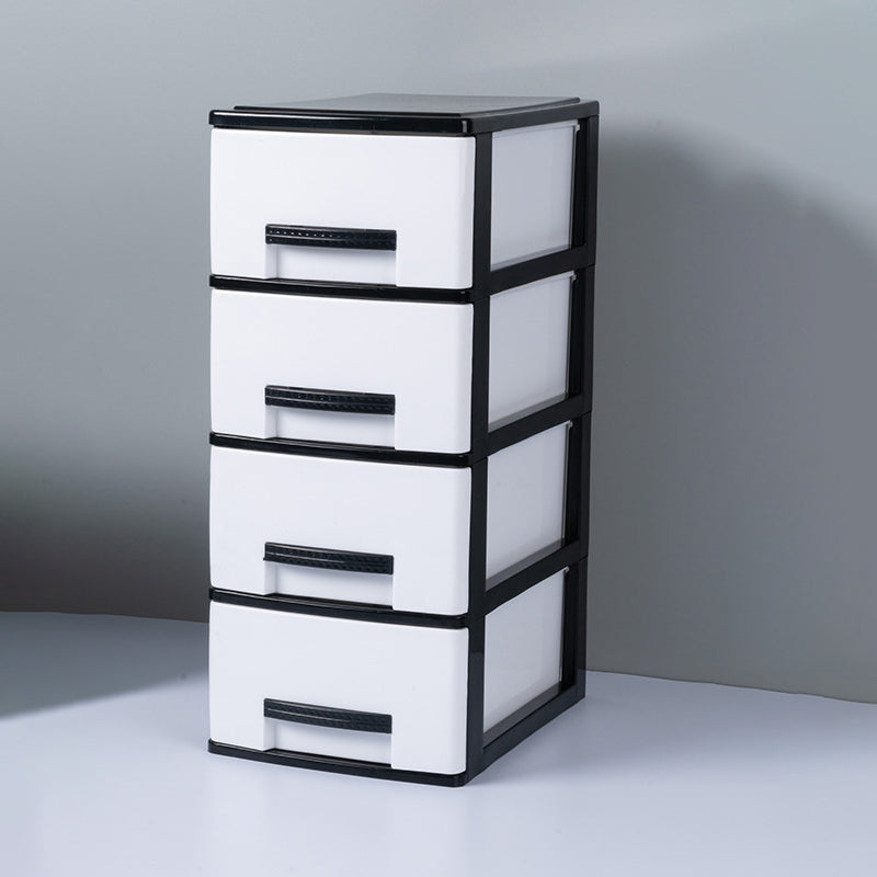 Vertical Drawers File Cabinet Plastic Modern File Cabinet for Home and Office