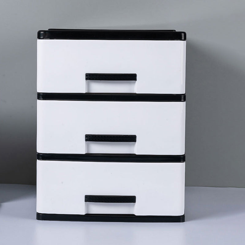 Vertical Drawers File Cabinet Plastic Modern File Cabinet for Home and Office