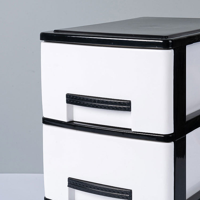 Vertical Drawers File Cabinet Plastic Modern File Cabinet for Home and Office