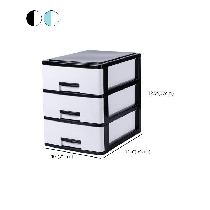 Vertical Drawers File Cabinet Plastic Modern File Cabinet for Home and Office