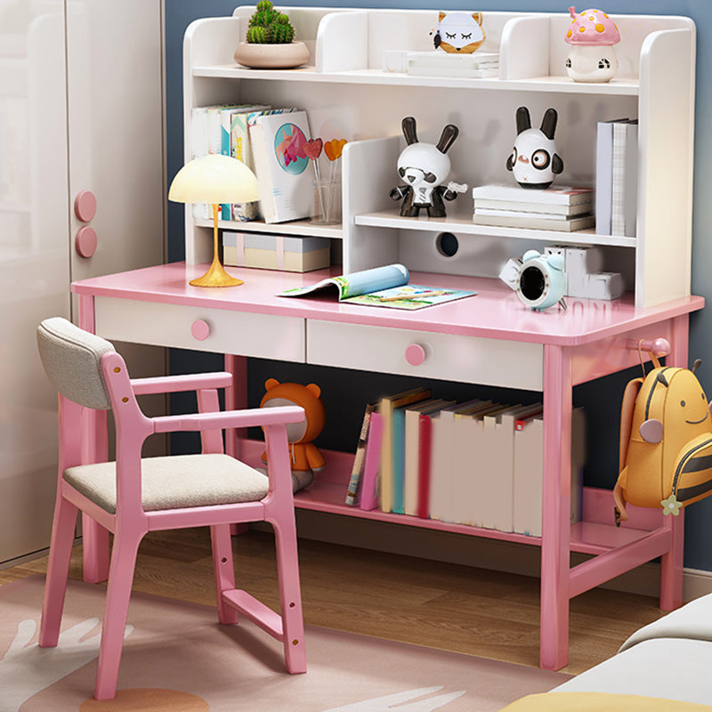 Adjustable Desk Kids Desks with Side Hook Bedroom 23.6"W Child Desk