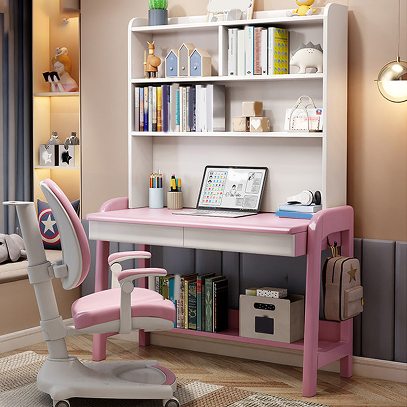 Adjustable Desk with Side Hook Kids Desk 23.6" W Bedroom Computer Kids Desk