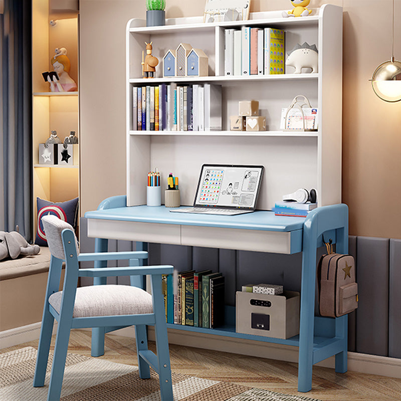 Adjustable Desk with Side Hook Kids Desk 23.6" W Bedroom Computer Kids Desk