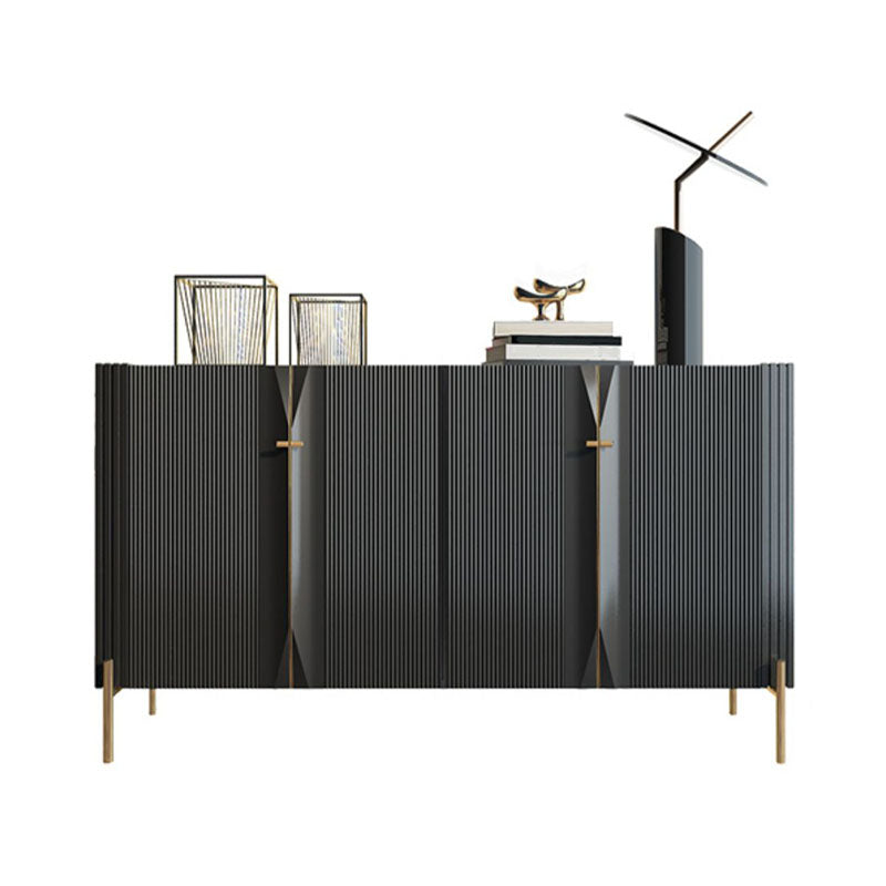 Modern Engineered Wood Buffet Sideboard 35.4" High Sideboard with Stainless Steel Legs