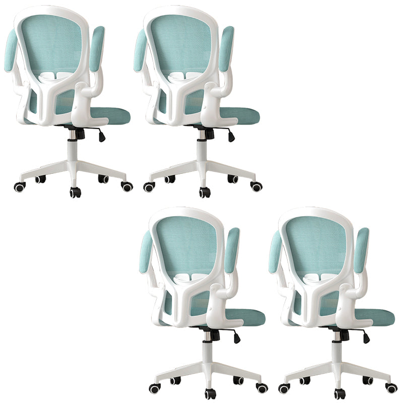 Modern Padded Arms Conference Chair Mesh-back Desk Chair for Office