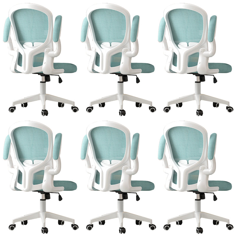 Modern Padded Arms Conference Chair Mesh-back Desk Chair for Office