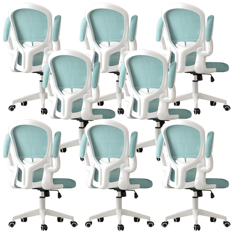 Modern Padded Arms Conference Chair Mesh-back Desk Chair for Office