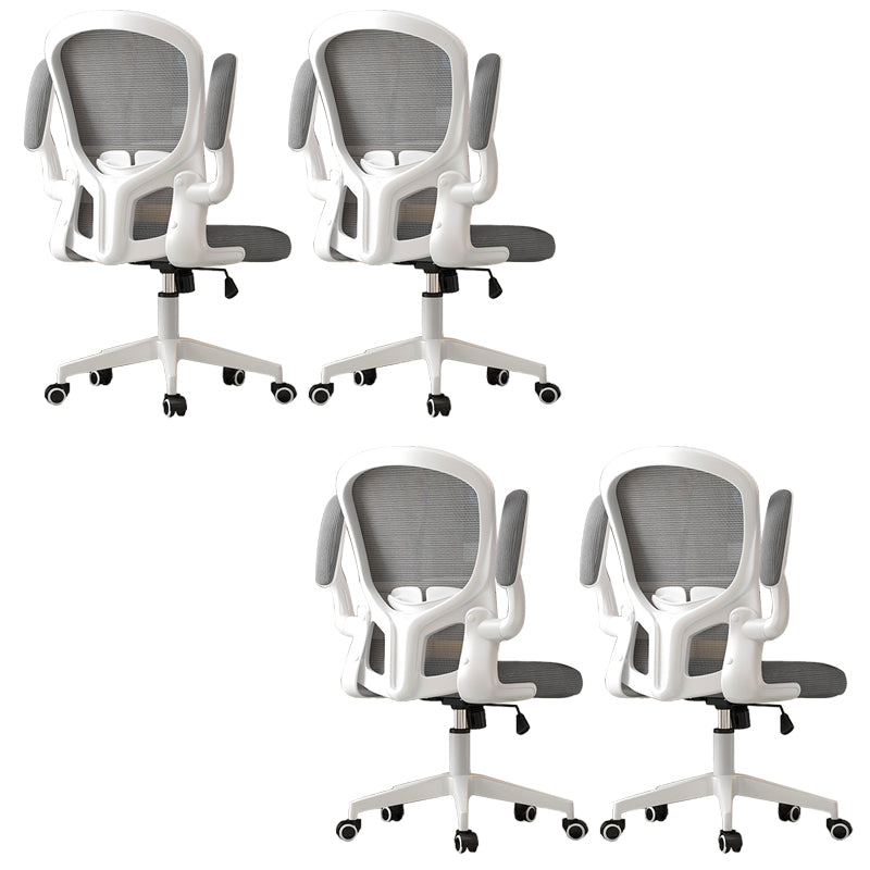 Modern Padded Arms Conference Chair Mesh-back Desk Chair for Office