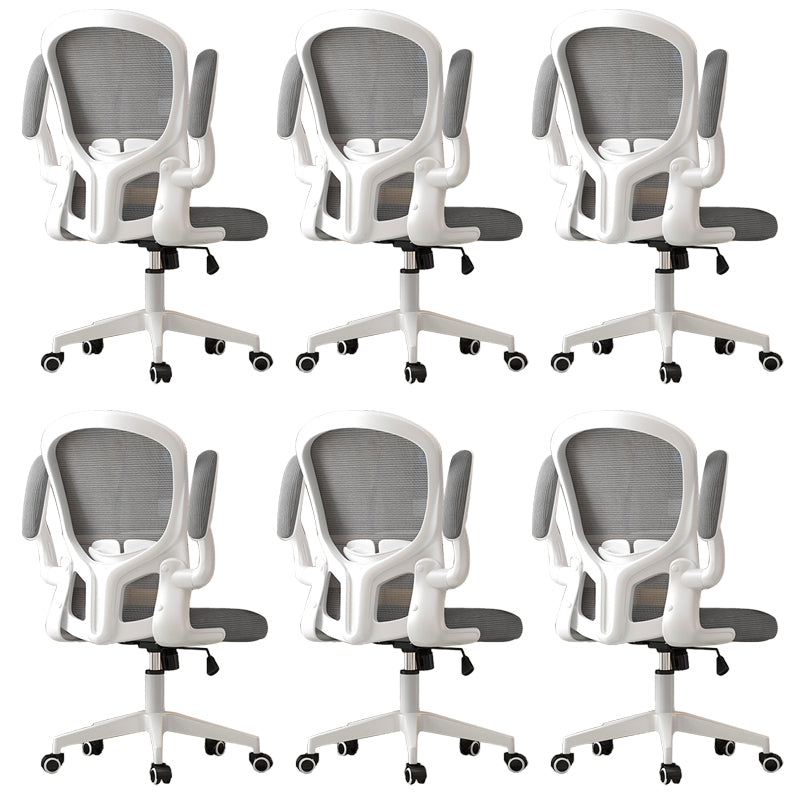 Modern Padded Arms Conference Chair Mesh-back Desk Chair for Office