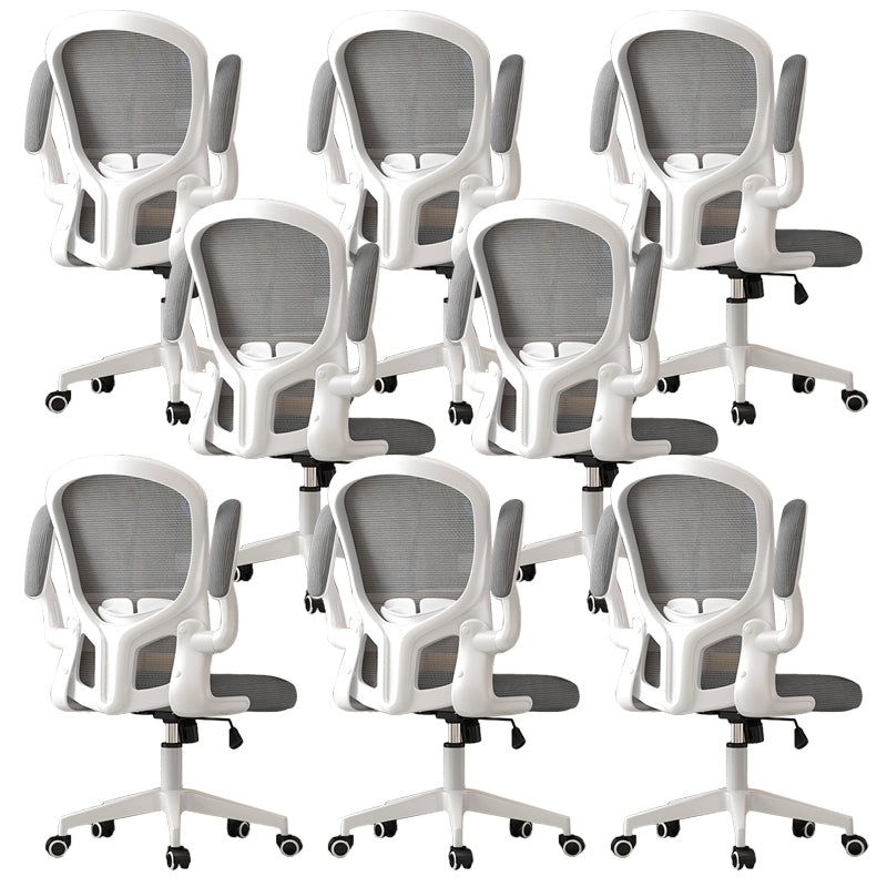 Modern Padded Arms Conference Chair Mesh-back Desk Chair for Office