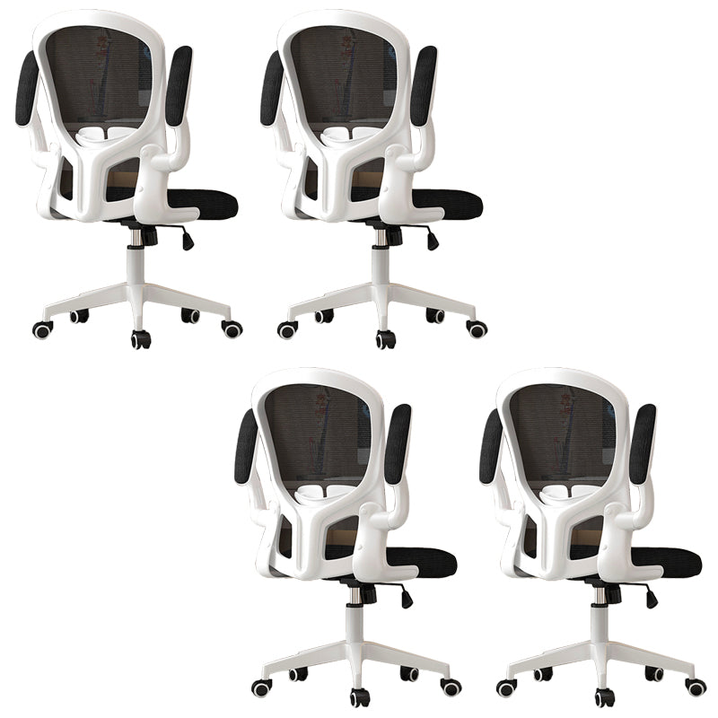 Modern Padded Arms Conference Chair Mesh-back Desk Chair for Office