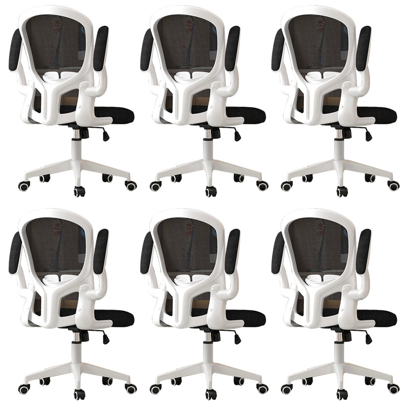 Modern Padded Arms Conference Chair Mesh-back Desk Chair for Office