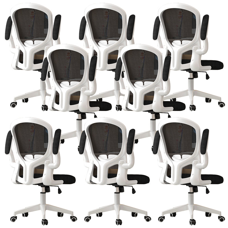 Modern Padded Arms Conference Chair Mesh-back Desk Chair for Office