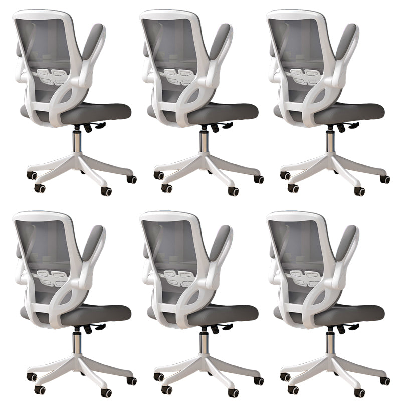 Modern Padded Arms Conference Chair Mesh-back Desk Chair for Office