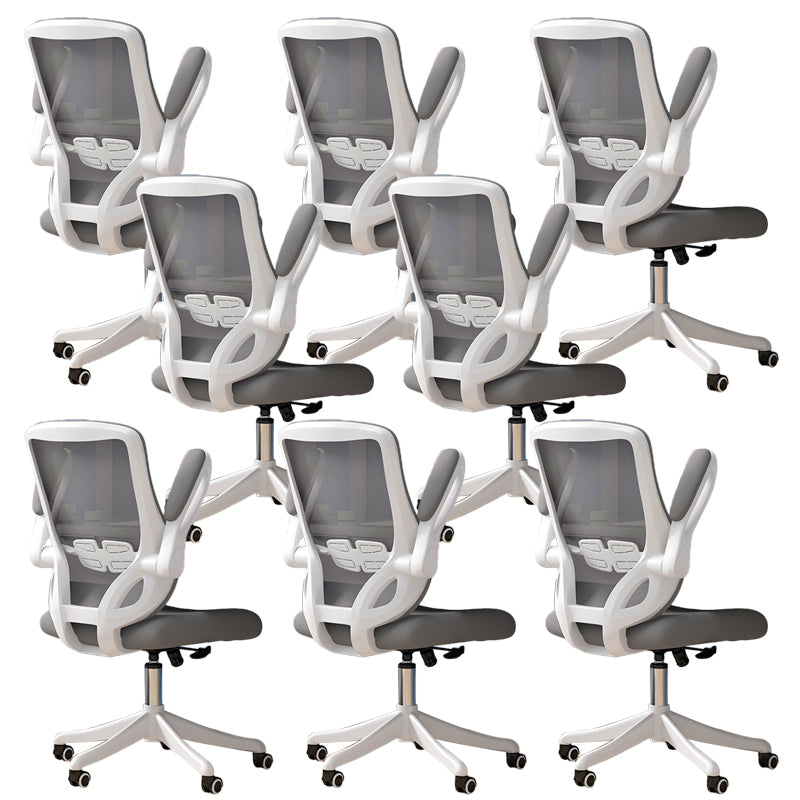 Modern Padded Arms Conference Chair Mesh-back Desk Chair for Office