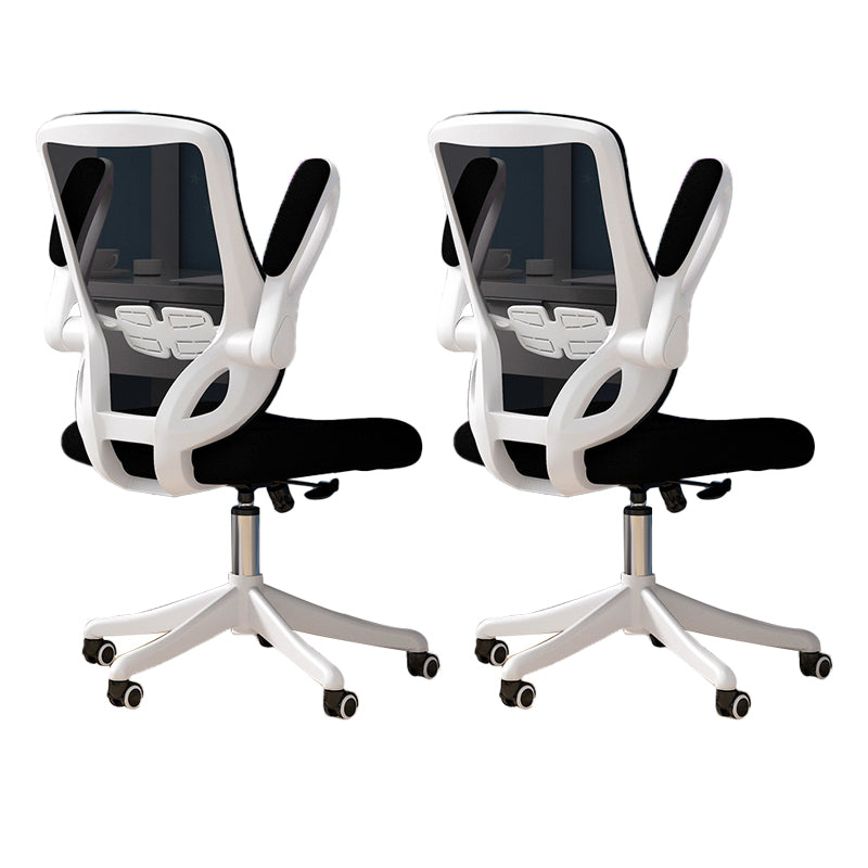 Modern Padded Arms Conference Chair Mesh-back Desk Chair for Office