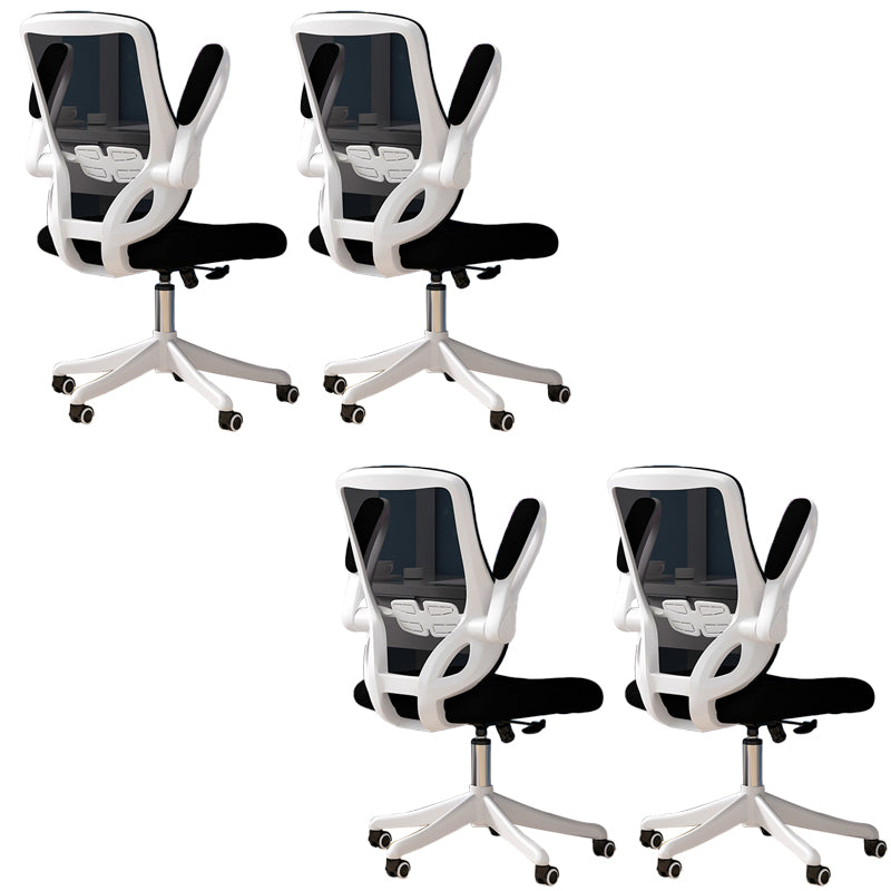 Modern Padded Arms Conference Chair Mesh-back Desk Chair for Office