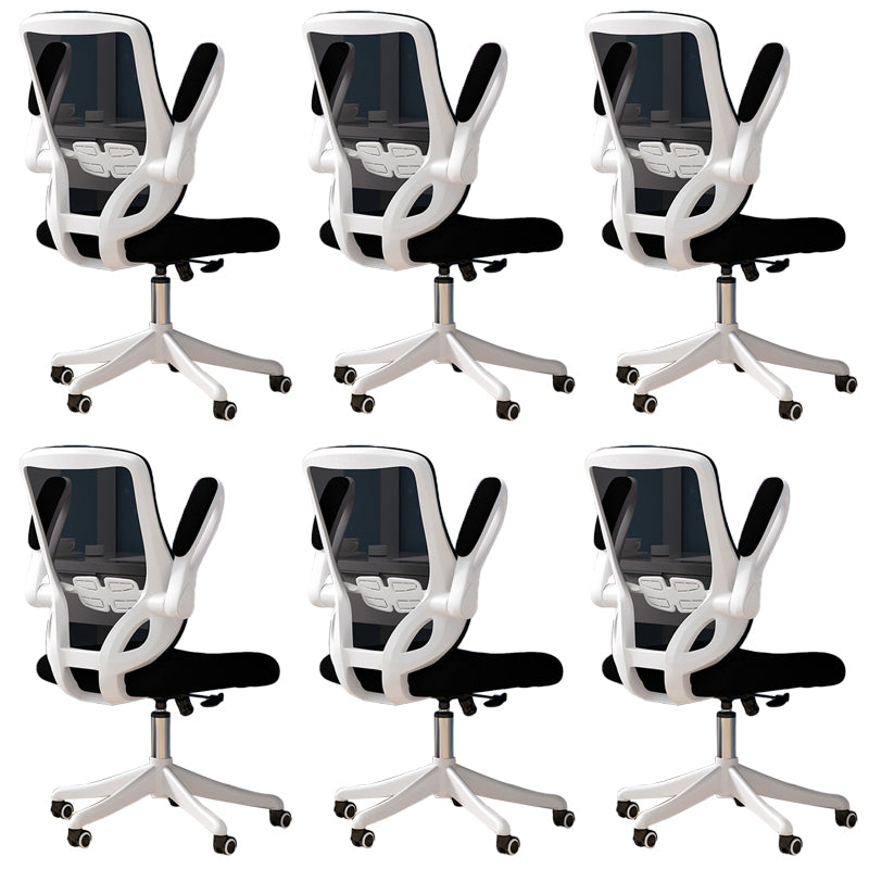 Modern Padded Arms Conference Chair Mesh-back Desk Chair for Office