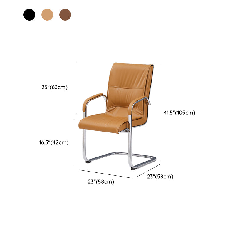 Modern Mid / High Back Office Chair Metal Base Task Chair for Office