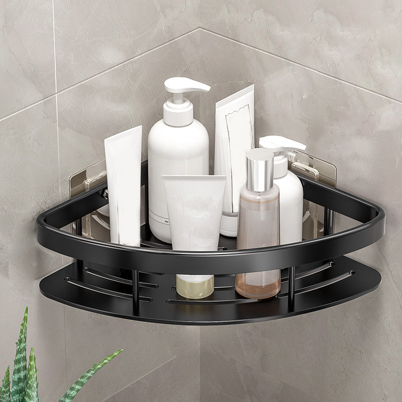 Minimalism Bathroom Hardware Set Silver Bath Shelf Bath Hardware Set