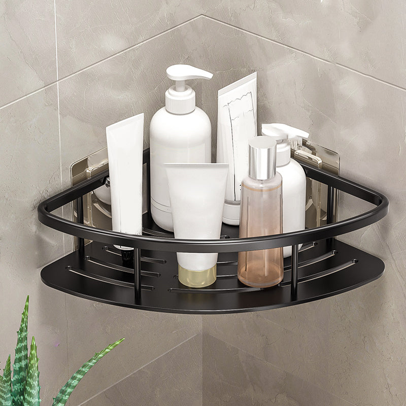 Minimalism Bathroom Hardware Set Silver Bath Shelf Bath Hardware Set