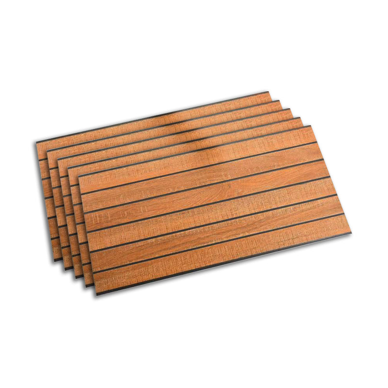 Outdoor Snapping Deck Tiles Striped Composite Wooden Deck Tiles