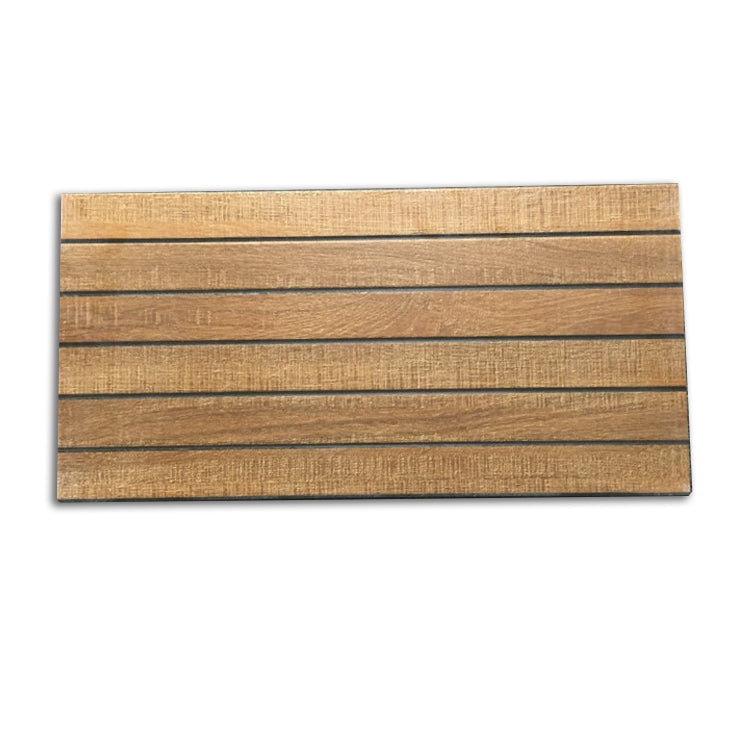 Outdoor Snapping Deck Tiles Striped Composite Wooden Deck Tiles