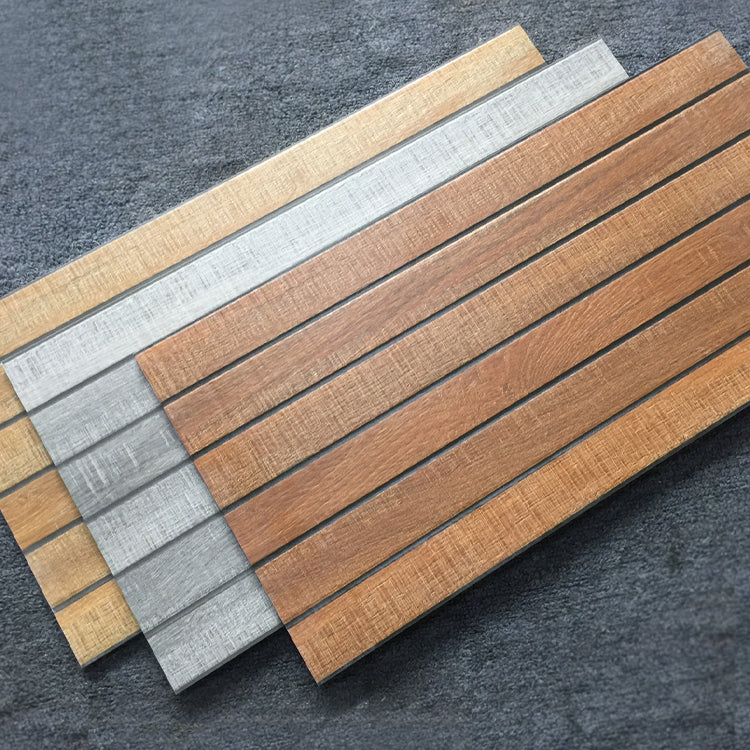 Outdoor Snapping Deck Tiles Striped Composite Wooden Deck Tiles